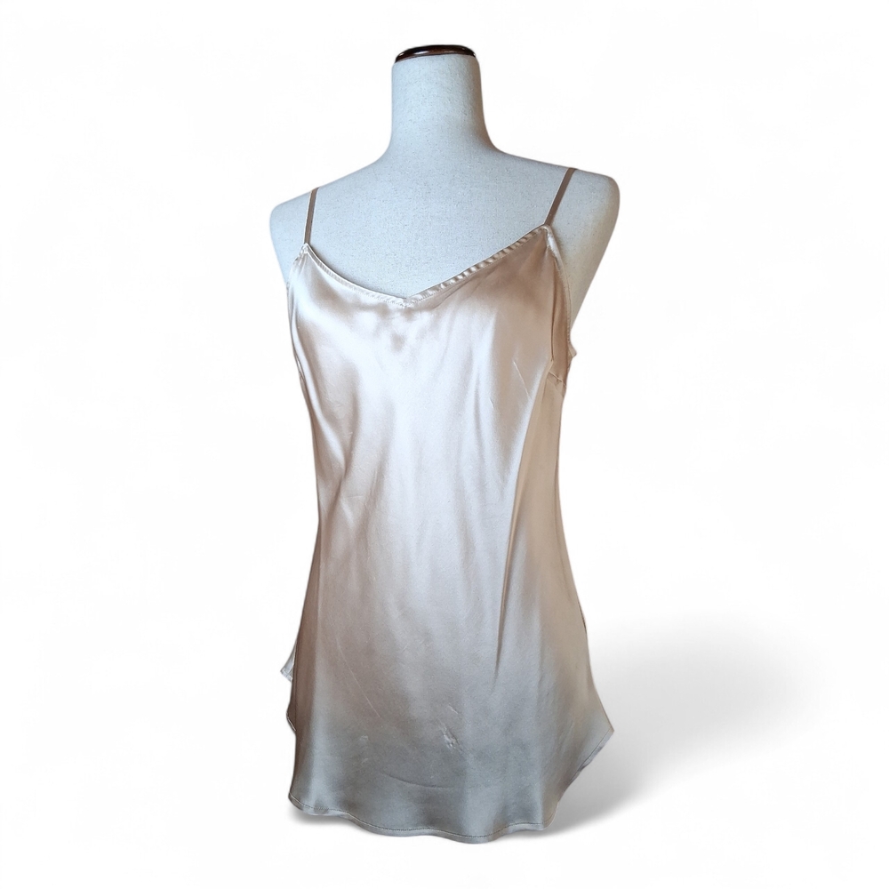 Garnet Hill Champagne Silk Camisole
